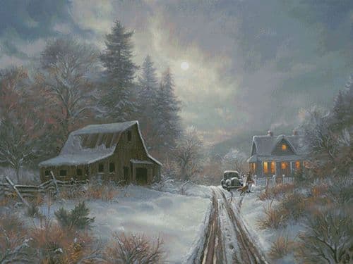 Winter Homeplace (Large) by Artecy printed cross stitch chart